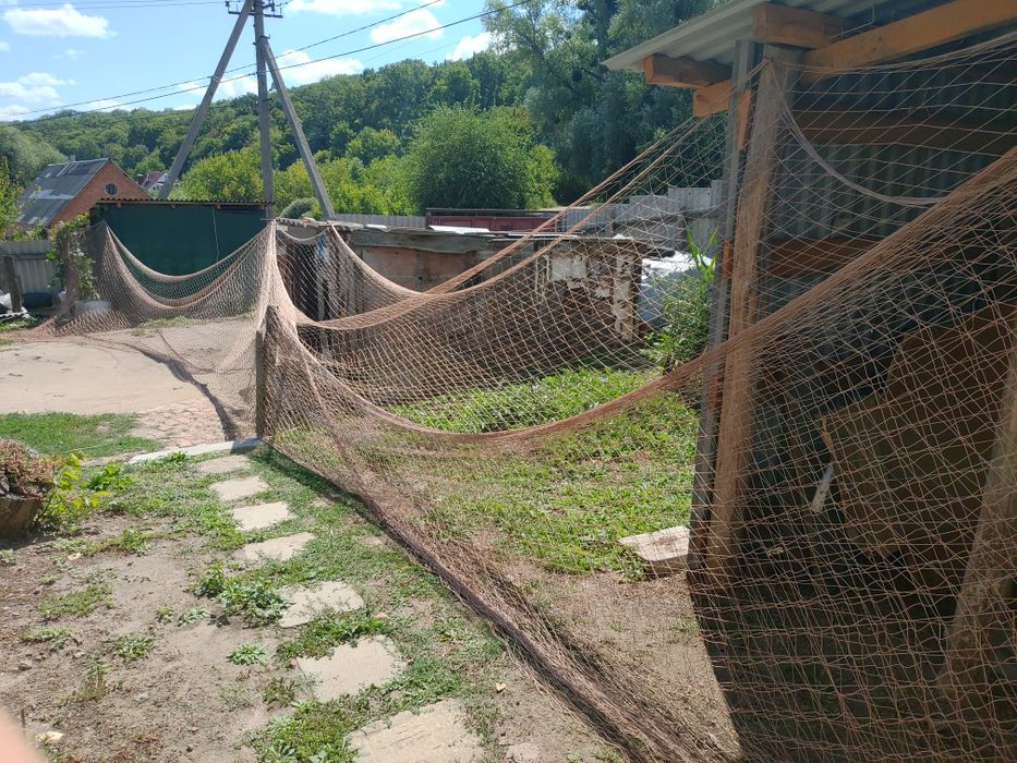 Сетка капрон оградительная. Ячейка 50х50 и 80х80.