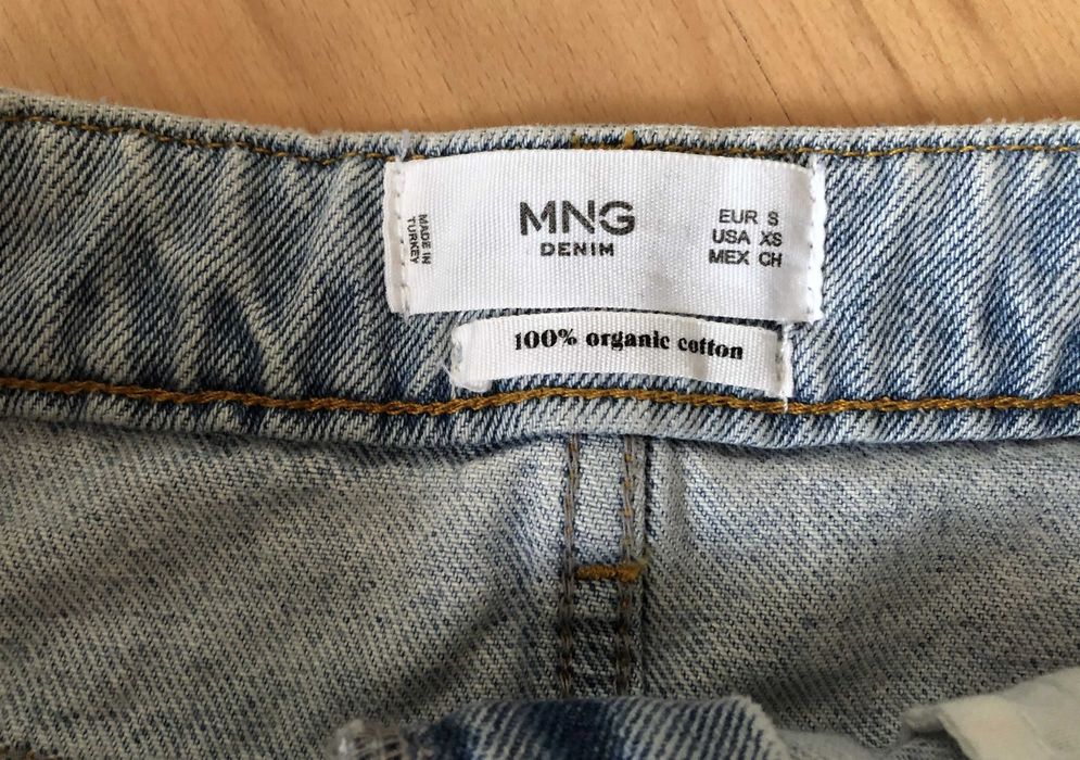 Klasyczna jasnoniebieska jeansowa mini spódniczka, denim skirt, Mango