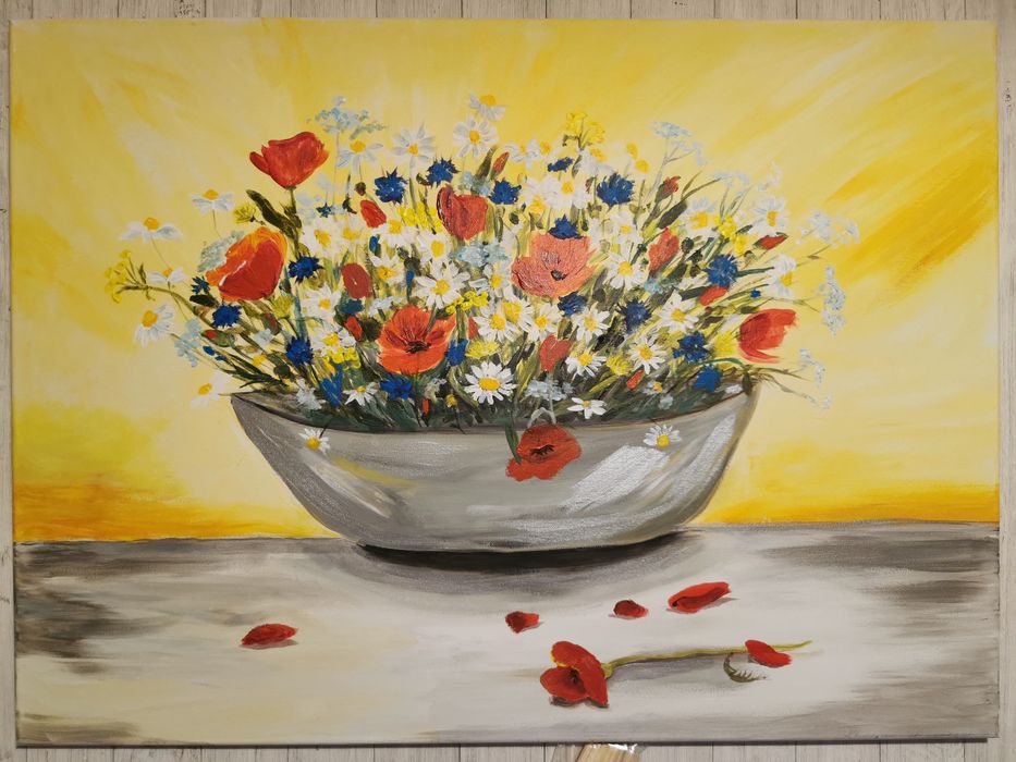 Ręcznie malowane obrazy. Akryl na płótnie. 

- Wpadłe