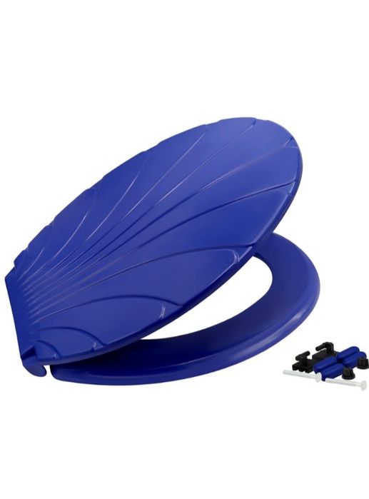 Сидіння для унітазу "Мушля" синє