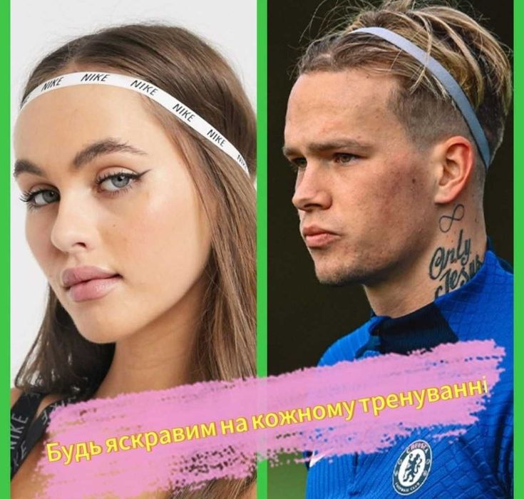 Повʼязка на голову Nike Headbands, спортивна повʼязка Найк для волосся