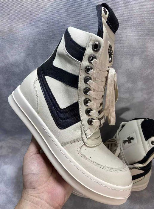 Rick Owens Dunk (Geobasket) Chrome Hearts