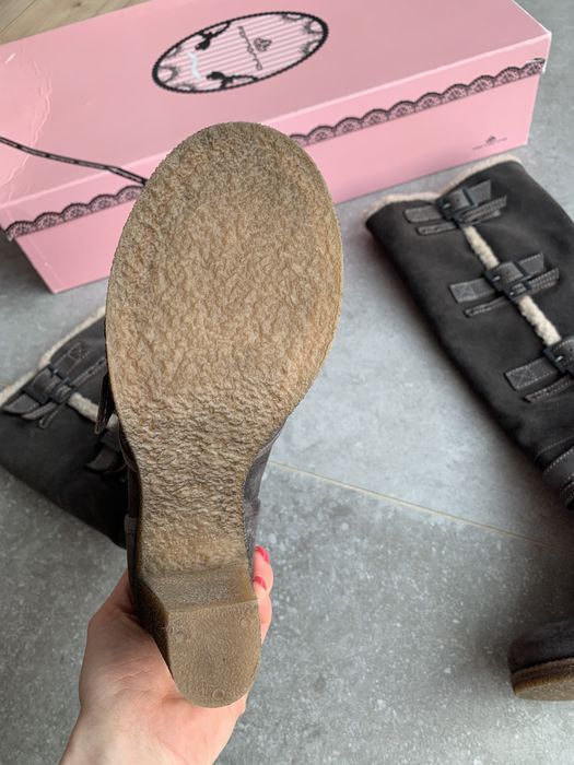 Fornarina kozaki 38 skóra naturalna z misiem