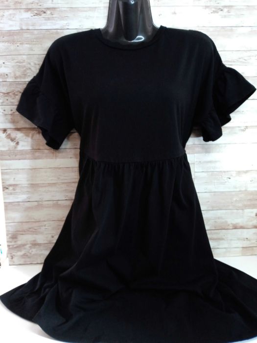 Чорна трикотажна сукня міді NEW LOOK Бавовна Розмір M - L