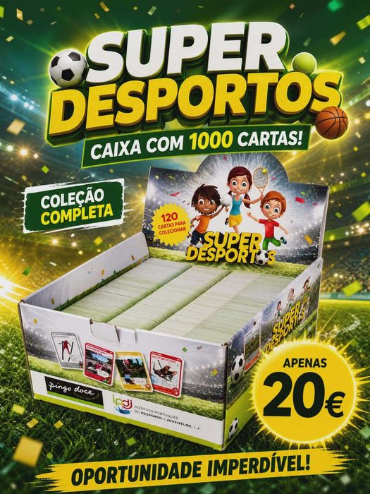 Caixa com 250 packs (1000 cartas) Pingo Doce - Super Desportos