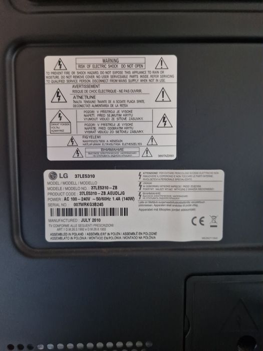 TV LG 37LE5310 Full HD