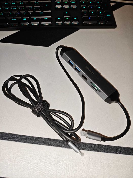 USB-хаб WIWU Alpha 521H Grey