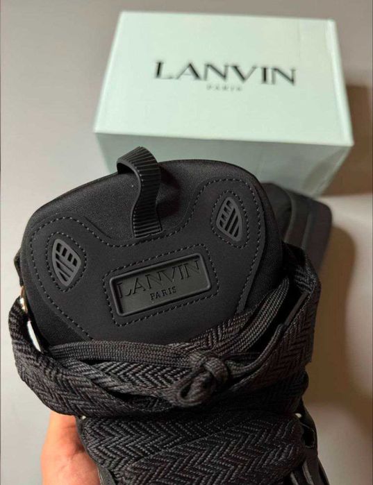 Кросівки Lanvin Curb Black / ланвін курб чорні кроси сваг черные кросы