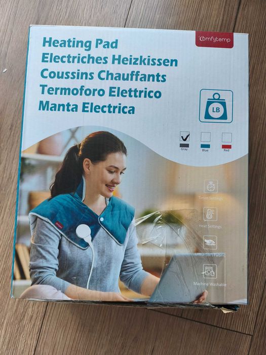 mata grzewcza na szyje comfytemp szara k9015