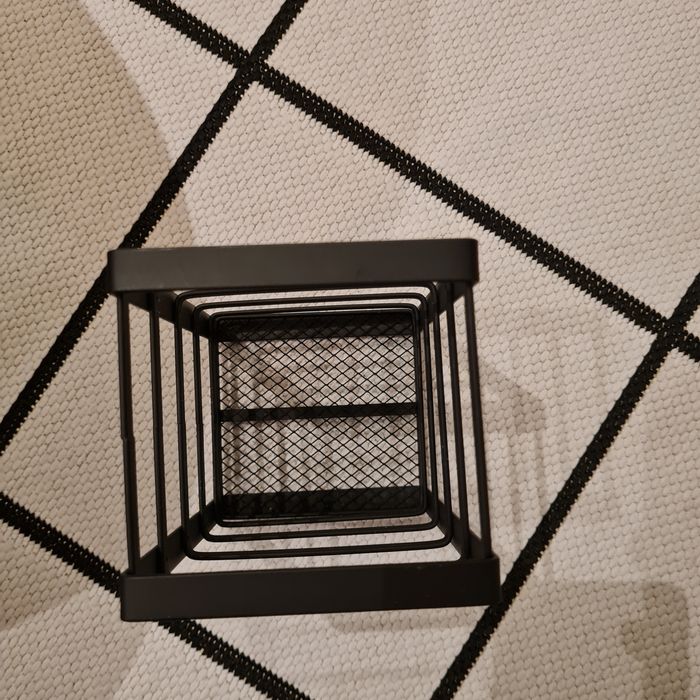 Pojemnik ociekacz na sztućce przybory kuchenne loft czarny mat Nowy