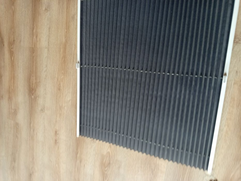 Rolety plisowane półzaciemniające kolor szary