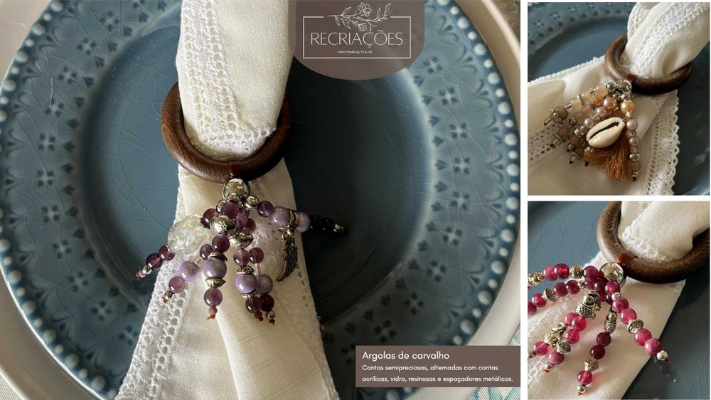 Argolas de guardanapos para casamentos