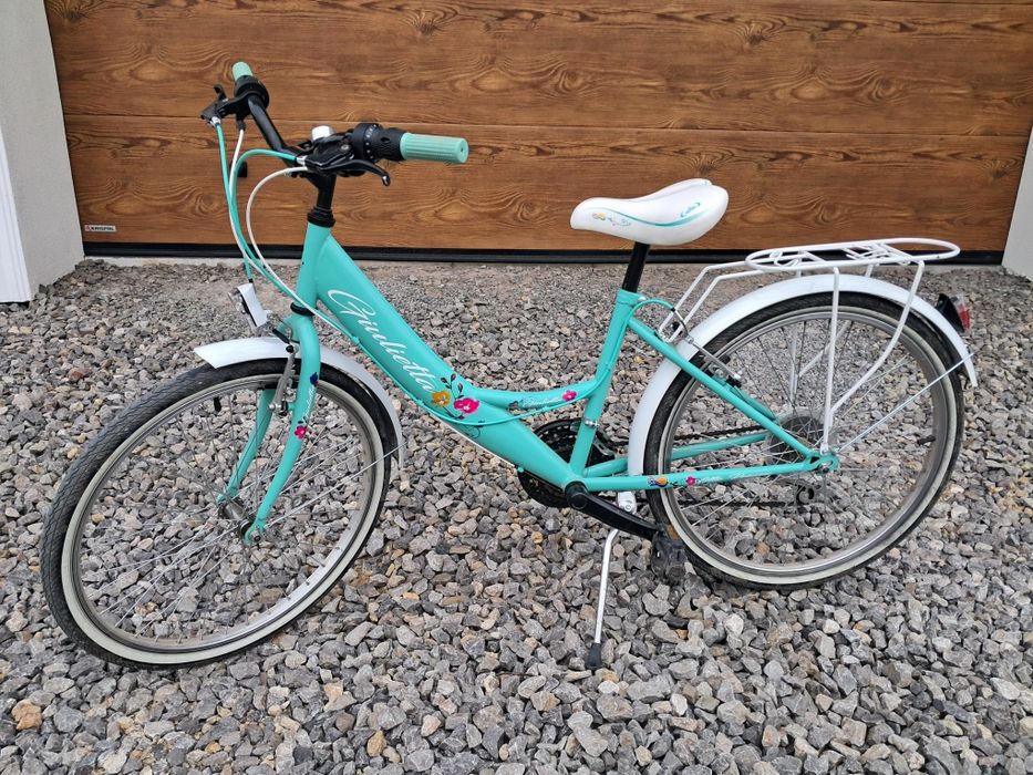 Rower Kands Giulietta miętowy stan bdb koła 24" rama 14"