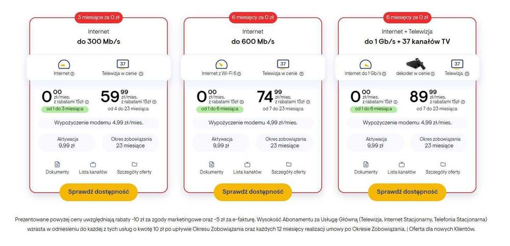 internet stacjonarny