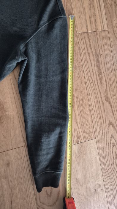 Ciemnozielony męski sweter z zamkiem i kołnierzykiem Massimo Dutti M