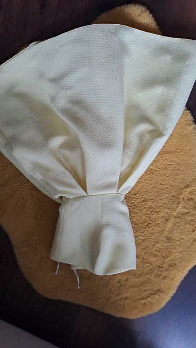 Sukienka kiecka beza 36 żółta sznurowana wesele