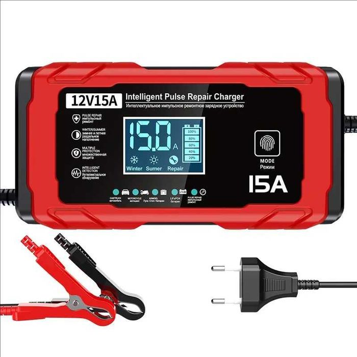 Импульсная зарядка 15А 12V LifePo4 десульфатация аккумулятора зарядное