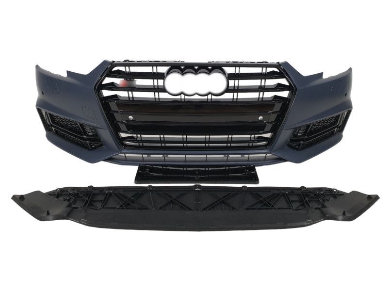 Передній бампер в стилі S4  Audi A4 B9 2015-2019 року блек ауди а4б9