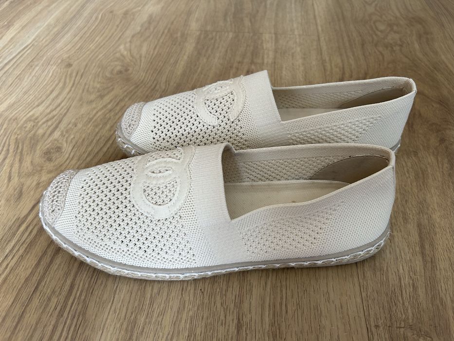 Damskie beżowe espadryle r. 41