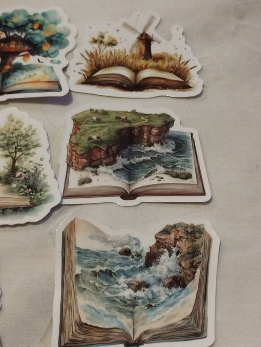 25 autocolantes livros de magia