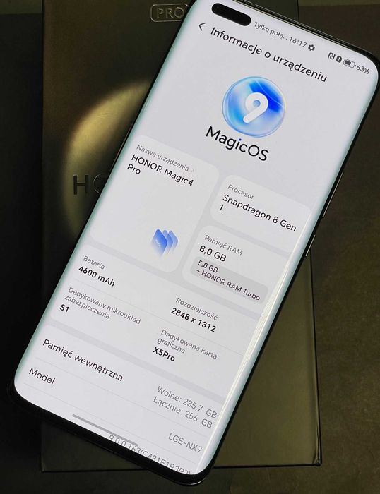 Smartfon HONOR Magic4 Pro 8/256GB