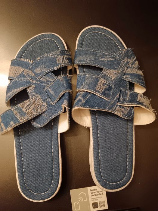 Nowe klapki jeans 41