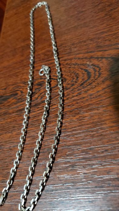 Цепочка якорная серебро 925 пробы