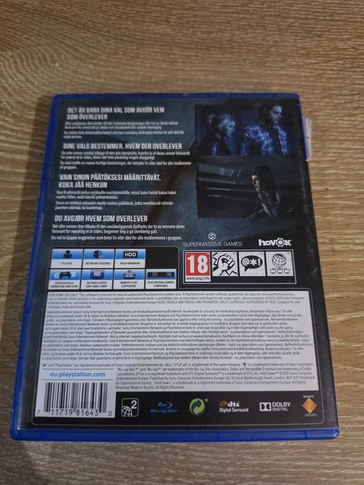 Until dawn PlayStation 4