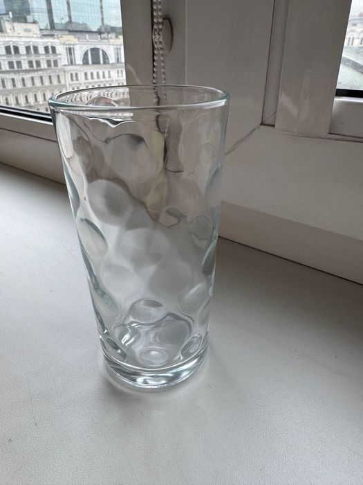 Нові склянки прозорі зі скла 265 мл.