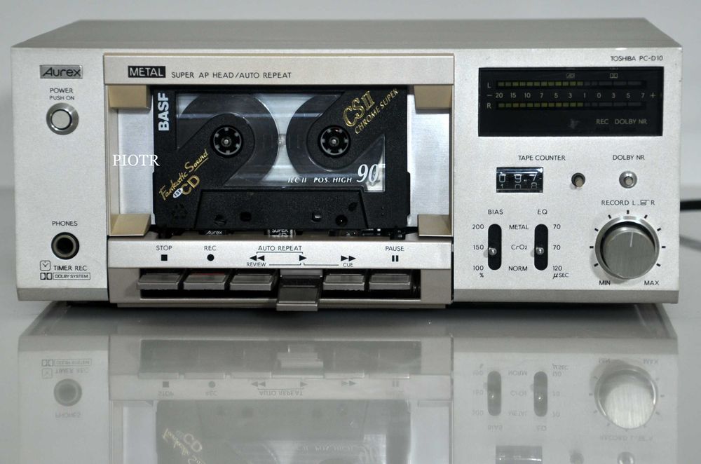 Hi-Fi Magnetofon AUREX  PC-D10. Biały Kruk.