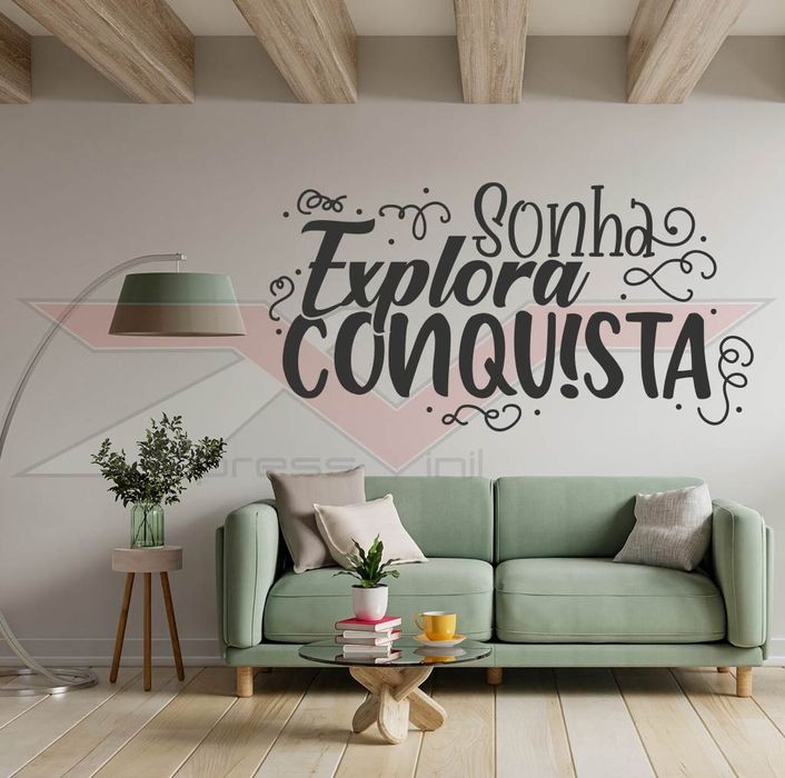 Frases e Desenhos Personalizáveis em Vinil Autocolante para Paredes