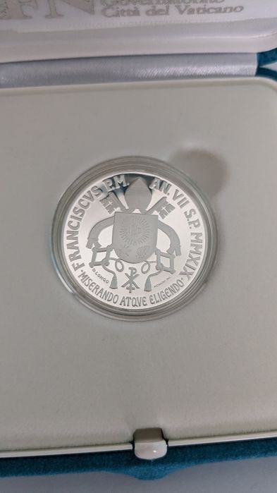 Moeda 5€ Vaticano 2019 Prata Proof