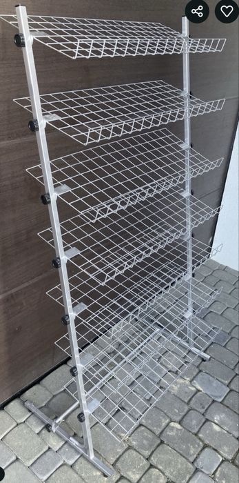 Stojak metalowy 7 półek