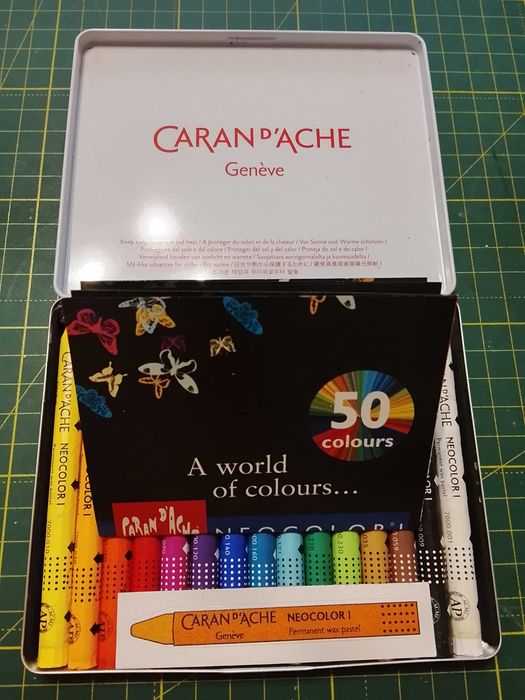 Пастель воскова водостійка Caran d'Ache Neocolor l Набір 15 штук