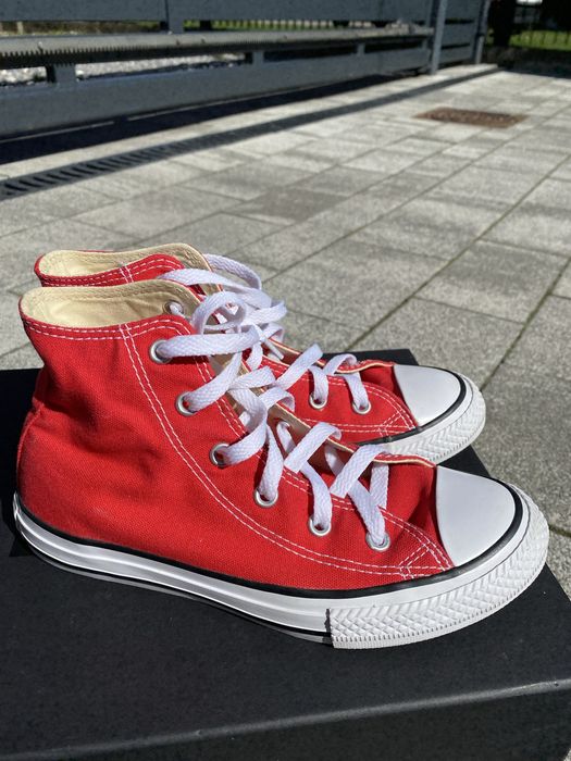 Buty converse czerwone wysokie dla dziewczynki/ chłopaka roz.33