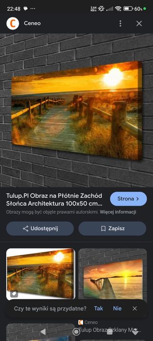 Obraz 100*50 podświetlenie LED