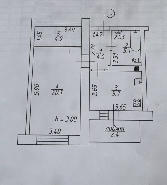 Продам 1 кімнатну квартиру в центрі міста Ірпінь