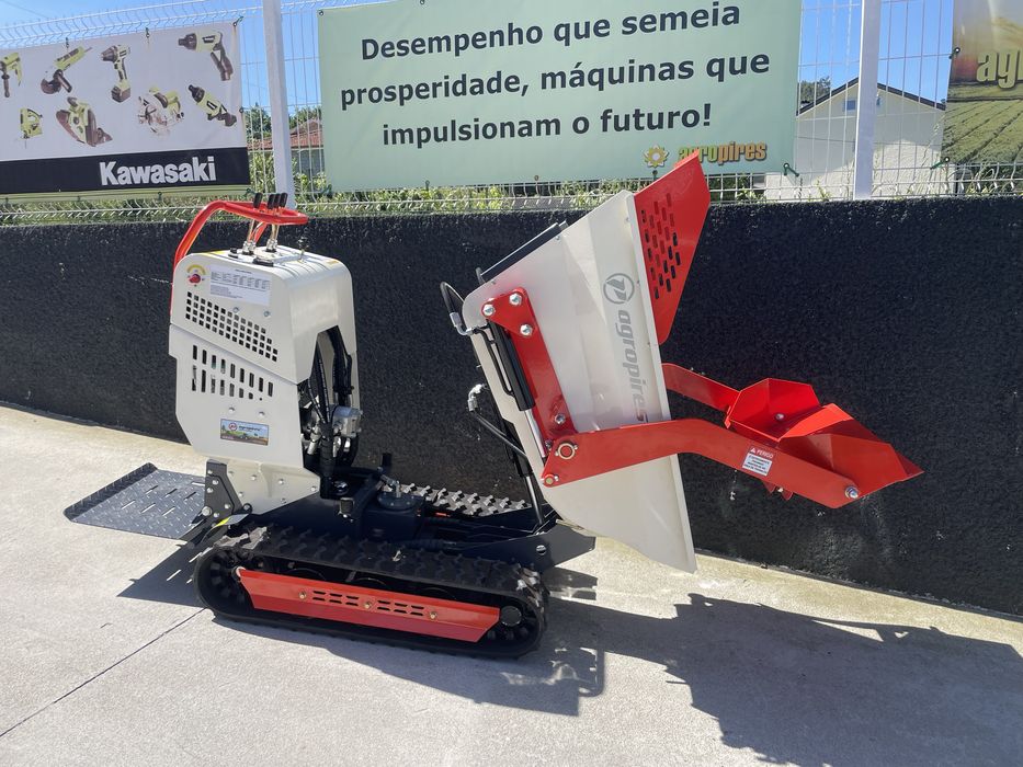 Mini dumper 500 kg com carregador frontal