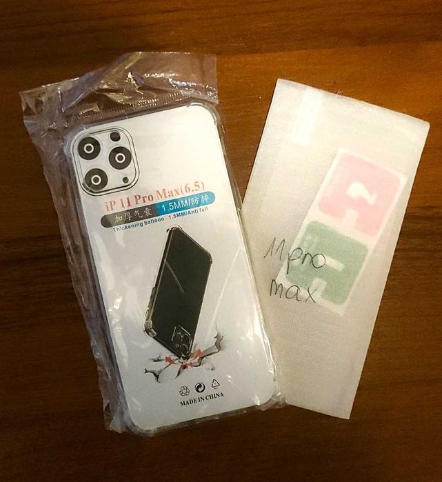 Zestaw.Plecki Etui Silikonowe Iphone 11 pro Max+szkło hartowane Gratis
