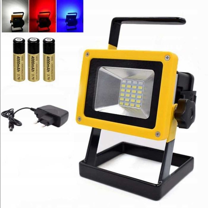 HALOGEN LED WARSZTATOWA 30W akumulator przenośny IP65
