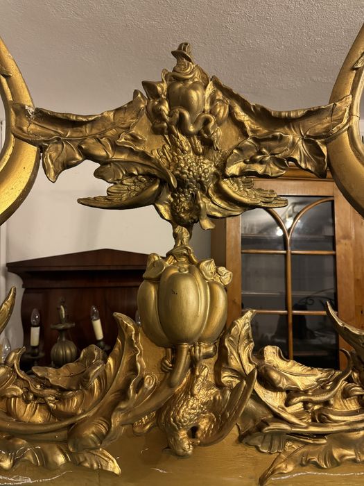 Duże Lustro z konsolą lustro pałacowe