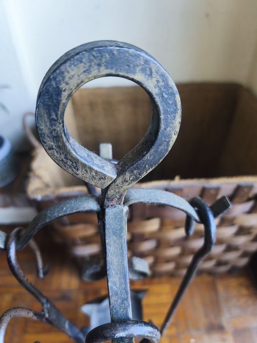 Cesta + acessórios para lareira