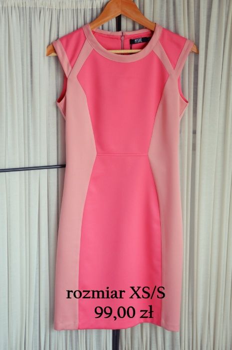 NOWA Różowa Elegancka Sukienka Mishe rozmiar XS/S