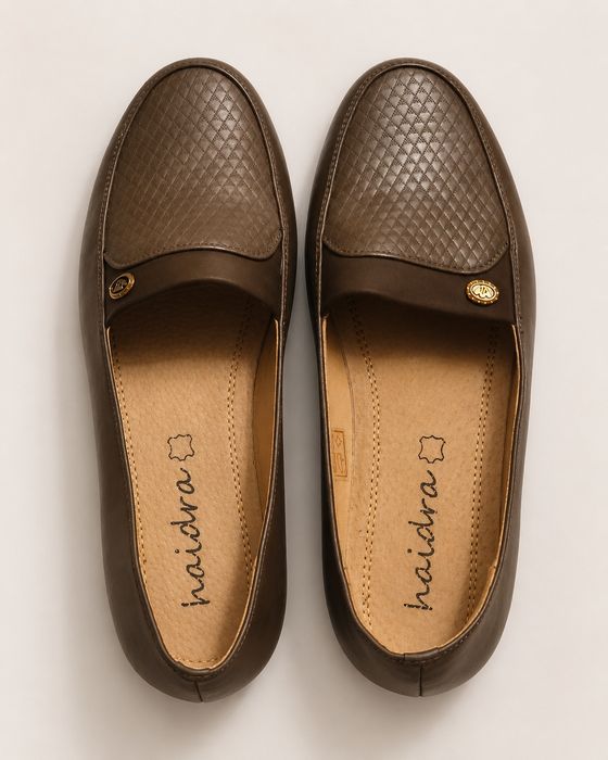 Buty na niskim obcasie mokasyny