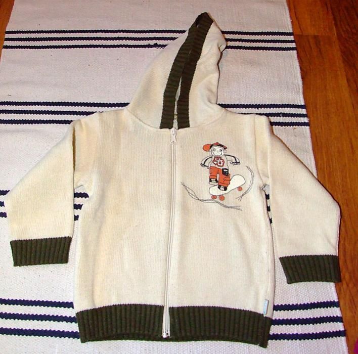 Sweter rozpinany z kapturem Young Smile rozm. 98