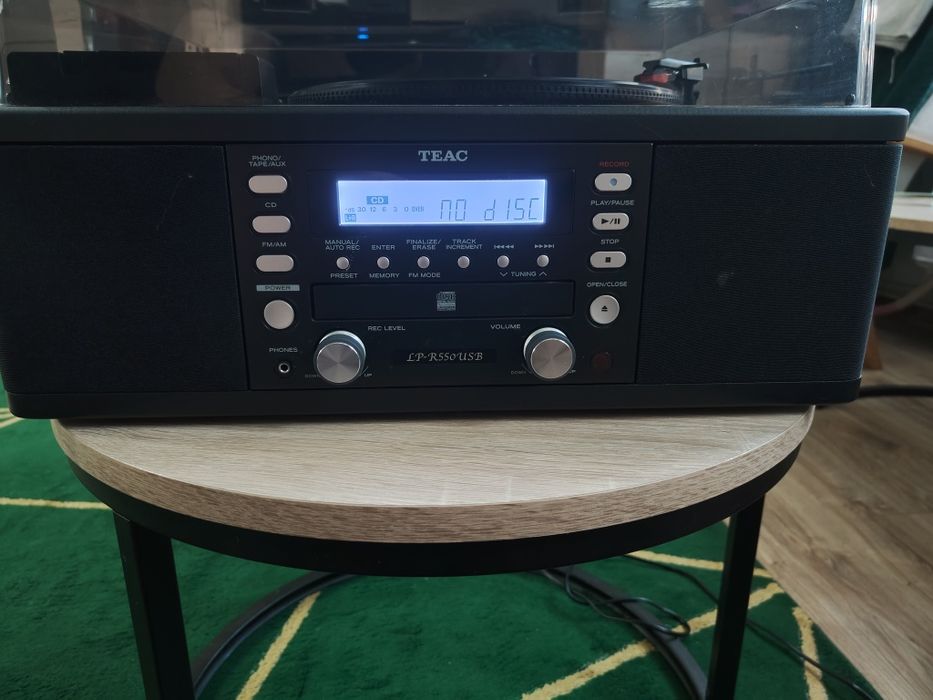 Gramofon TEAC LP-R550USB CD radio USB kasety płyty winylowe