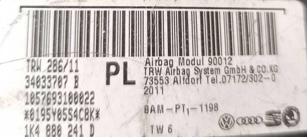 Airbag Banco Esquerdo SEAT LEON (1P1) ano 2005