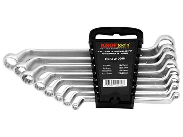 Jogo Chaves Luneta Dupla 6-22mm 8 Peças | Kroftools 210008