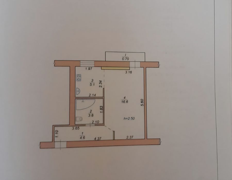 Продаж 1к в центрі соцміста!
