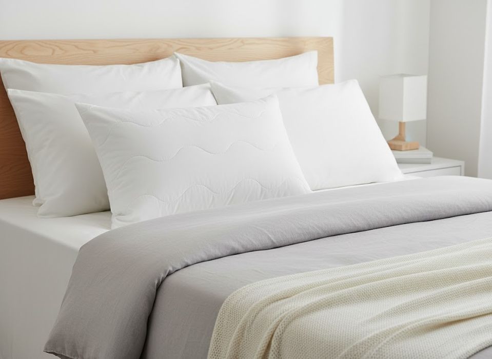 Poduszka 40x60 biała PIKOWANA